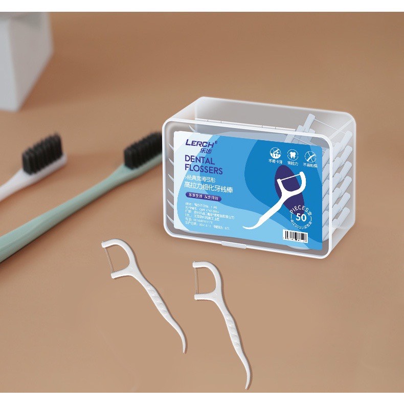 Hộp 50 Chiếc Tăm Chỉ Nha Khoa Dental Flossers H160-C