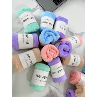 Set 3 Khăn Lau Mặt Lông Cừu Khăn Tắm Hàn Quốc Mềm Mại Dễ Sử Dụng 30x50CM