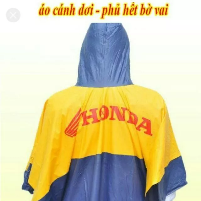 Áo mưa cánh dơi logo HONDA loại lớn, chất liệu dày dặn