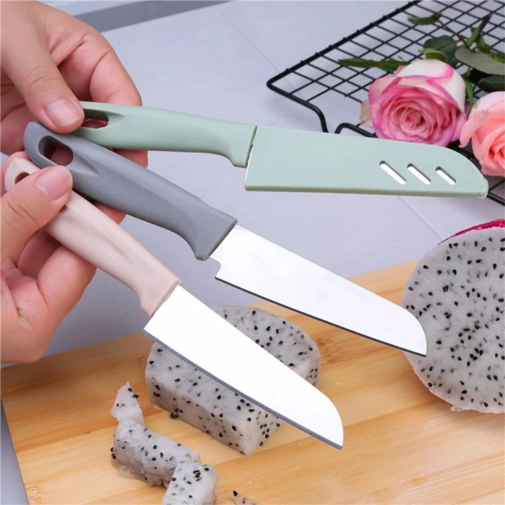 Dao gọt hoa quả có nắp đậy an toàn, dễ dàng mang đi du lịch, an toàn cho trẻ em