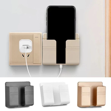 Kệ đựng điện thoại sạc pin - Giá đỡ điện thoại, remote đa năng