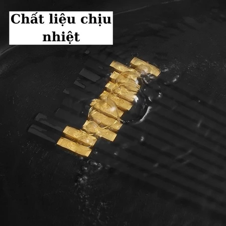 Bộ 10 Đôi Đũa Nhựa Mạ Vàng Phong Cách Nhật Bản,Chống Mốc, Chống Trơnm Bền Màu Sạch Sẽ