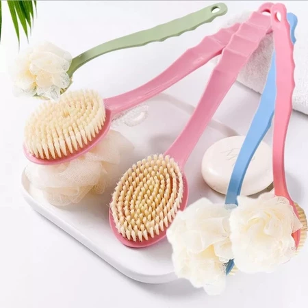 Cọ Kì Lưng 2 Đầu Bông Vải Lưới Và Lông Bàn Chải