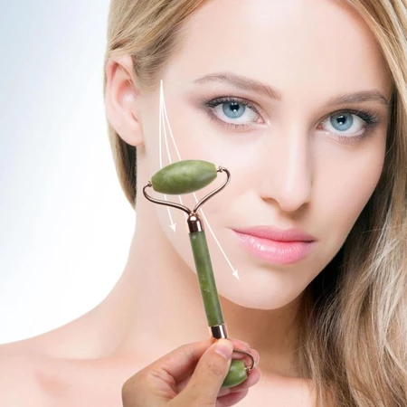 Đá lăn mặt massage 2 đầu, lăn mặt, cổ ,mắt, vai gáy - Cây lăn massage đá tự nhiên