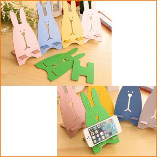 Giá đỡ điện thoại gỗ hình thú hình thỏ cute