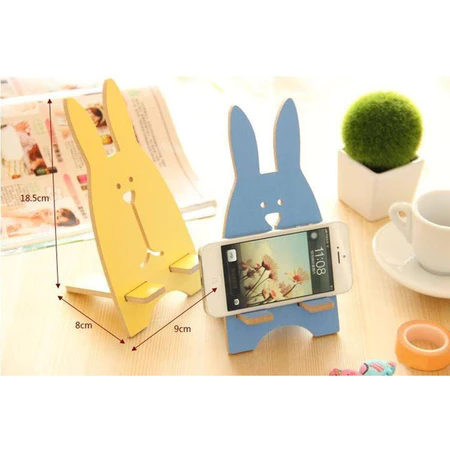 Giá đỡ điện thoại gỗ hình thú hình thỏ cute