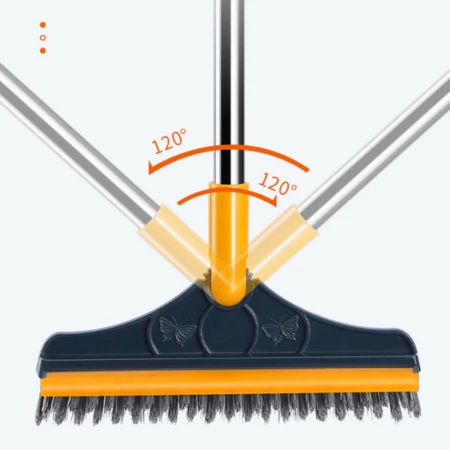 Chổi cọ nhà vệ sinh có thiết kế chổi cọ sàn và gạt nước đa năng 2 trong 1[2in1]