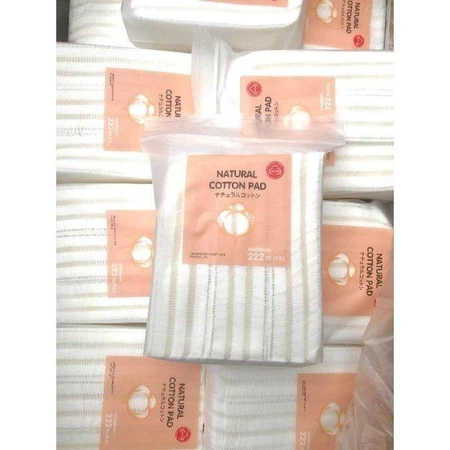 Bông tẩy trang Nhật 3 lớp 222 miếng Natural Cotton Pad