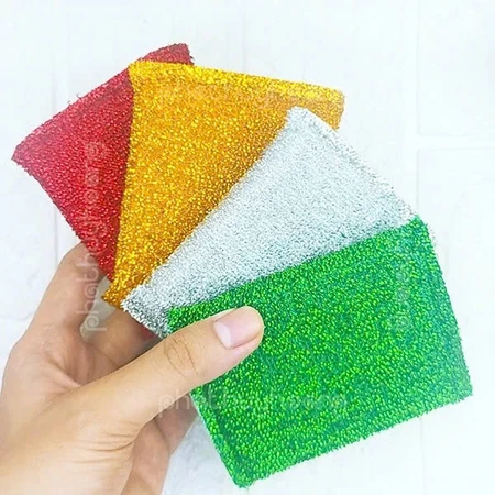 Bộ 4 miếng rửa chén kim tuyến DONG DUONG đa năng siêu sạch cao cấp